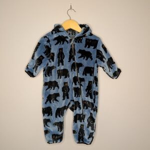 Hatley Blue Bear Print Kids Jacket